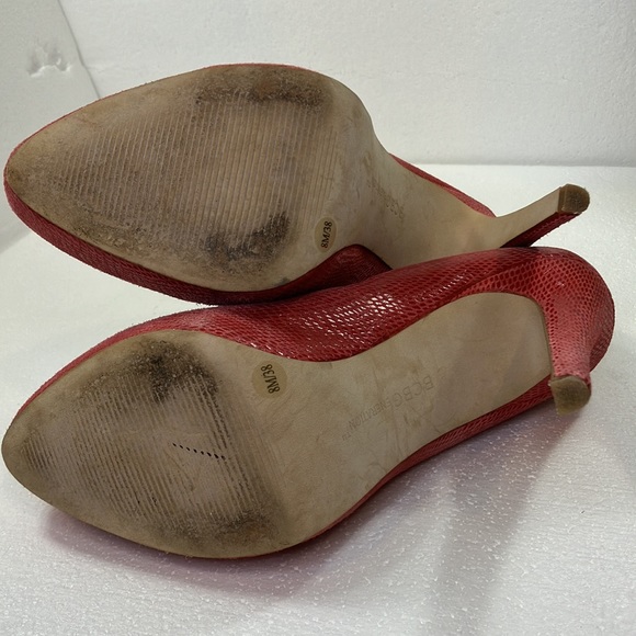 BCBG Eneretion Red leather heels size 8 - Picture 6 of 8